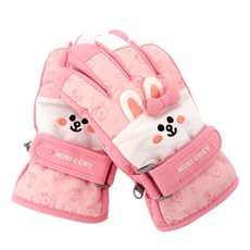 Line Friends 女童可妮兔 3D 臉部冬季手套 MGLNG50059
