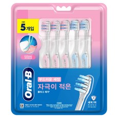 오랄비 초미세모 벨벳 잇몸케어 칫솔, 5개입, 1개