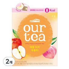 아워티 애플 피치 우롱티, 11.6g, 8개입, 2개