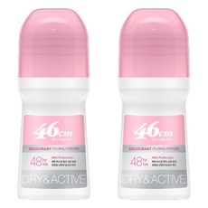 온더바디 46cm 나이아신아마이드 롤온 데오드란트 플로럴 파우더향, 75ml, 2개