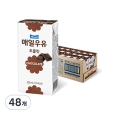 매일유업 초콜릿 우유, 200ml, 48개