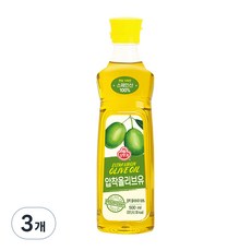 오뚜기 압착 올리브유, 500ml, 3개