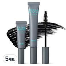 달리프 글램 헤어커버 새치 마스카라 16g + 미니 8g 세트, 5세트, 내추럴 블랙