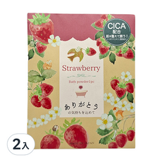 HONYARADOH CICA草莓保濕入浴劑25g 2入組 草莓香氛 保濕滋潤 舒緩肌膚, 25g, 2入