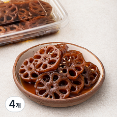 식탁위의사계 녹선 아삭 연근조림, 160g, 4개