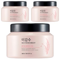 THE FACE SHOP 菲詩小舖 丰米水活卸妝霜, 400ml, 3罐