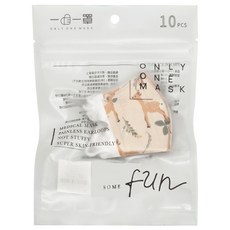 小鹿花園口罩, 嫩嬰適用, 四層防護, 10片裝, 可愛圖案設計, 小鹿花園, 10片, 1組