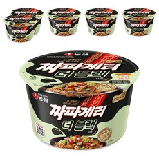 짜파게티 더 블랙 큰사발면 90g, 6개