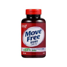Move Free 益節 葡萄糖胺錠 2000mg, +33% 加強型, 150錠/瓶, 提升行動力, 195g, 1罐