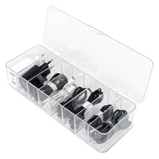 Goody Foody 多用途亞克力耳機 USB 線纜收納盒, 單色, 1個