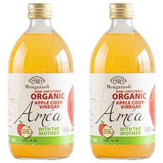 멩가졸리 언필터드 유기농 사과식초, 500ml, 2개