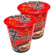 NONGSHIM 農心 辛拉麵 辛香菇味 杯麵 68g, 2入