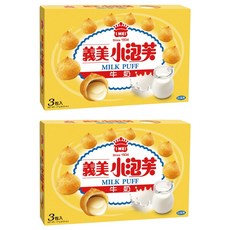 義美 小泡芙 牛奶, 171g, 2盒