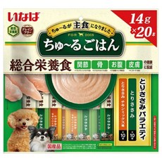 INABA Churu 犬用 綜合營養 肉泥, 鷄柳 + 鷄肉, 280g, 1袋