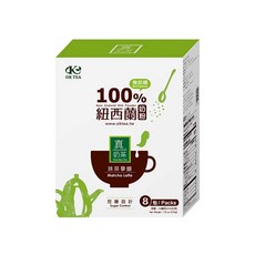 歐可茶葉 控糖系列 抹茶拿鐵, 紐西蘭奶粉, 甜度可調, 28g, 8包, 1盒