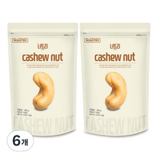 너트리 볶음캐슈넛, 400g, 6개