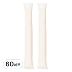 LivingDA 棒式歡呼氣球套裝, 白色, 60套