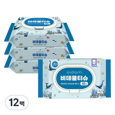 OLDam 鯨魚版淨身濕巾帽型, 48張, 177g, 12個