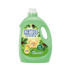 熊寶貝 柔軟護衣精，森林雪松，72小時持久香，3L, 1瓶
