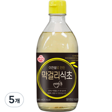 오뚜기 이천쌀로 만든 막걸리 식초, 345ml, 5개