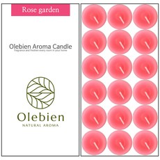 Olebien 香氛茶燈蠟燭 14g, 玫瑰花園, 18件