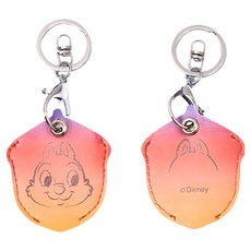 Disney 迪士尼 百年慶典兩用感應扣鑰匙套, 奇奇漸層, 1個