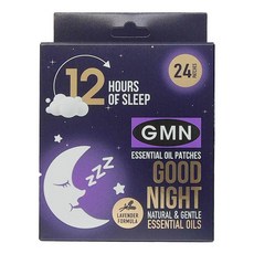 GMN 双子座 精油晚安貼 通用款, 2片裝12包Set, 薰衣草配方, 1盒