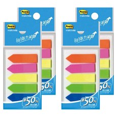 3M Post-it 利貼 非抽取式標籤 5色 584-5, 100張, 4包