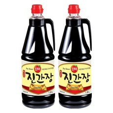 진미 참그루 진간장, 2개, 1.8L