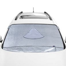 엑스핏 4D입체 차종별 맞춤 앞유리 햇빛가리개 성에방지커버겸용, 현대_그랜드스타렉스_블박형+와이퍼