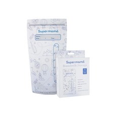 Supermama 超級媽媽 3D立體儲乳袋，30入，300ml，雙夾鏈封口設計，食品級材質, 1包