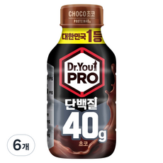 닥터유 프로 단백질 40g 드링크 초코, 350ml, 6개