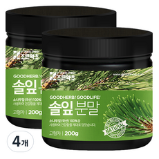 조은약초 솔잎분말, 4개, 200g