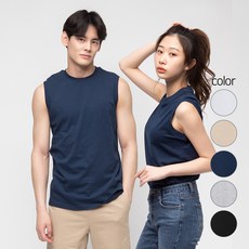 캐럿 남녀공용 민소매 티셔츠