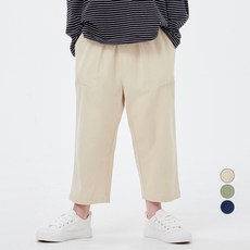 롤리트리 아동용 주름 배기 8부 면 바지 리트리 아동용 주름 배기 8부 면 바지