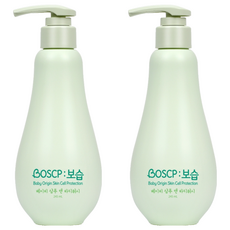 BOSCP 嬰兒用保濕洗髮沐浴慕斯, 245ml, 2個