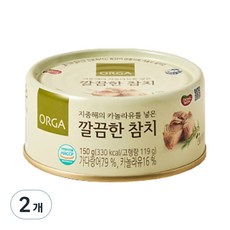 올가홀푸드 깔끔한 참치 통조림, 150g, 2개