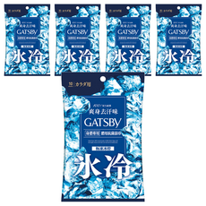 GATSBy 體用抗菌濕巾 極凍冰橙 10張, 5包