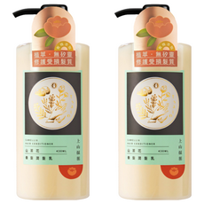 tsaio 上山採藥 山茶花養髮潤髮乳 430ml, 植物萃取 無矽靈 修護受損髮質, 2瓶