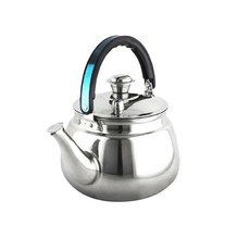 賓士304不鏽鋼笛音壺4L - 安全防燙, 大容量, 笛音提醒, 1入, silver