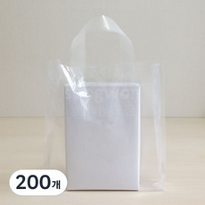 성원비닐포장 손잡이 비닐 쇼핑백 투명 대, 투명 (대) 비닐쇼핑백 비닐봉투, 200개