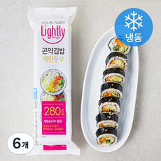 라이틀리 계란두부 곤약김밥 (냉동), 220g, 6개