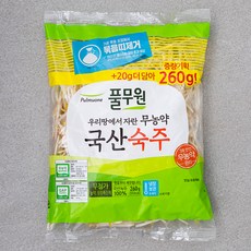 풀무원 무농약 인증 국산 숙주, 260g, 1봉