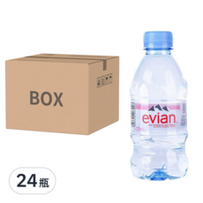 Evian 依雲 法國原裝版天然礦泉水 330ml*24瓶/箱