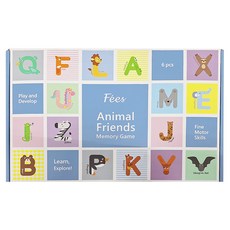 Fees BEBE 方塊填充豆豆球 3歲以上, 英字款, 6入, 1盒