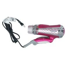 TESCOm 負離子吹風機 TID960TW, 雙氣流風罩設計，1.4立方米每分鐘，快速乾髮，1400W, 亮麗粉