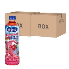 Ocean Spray 優鮮沛 蔓越莓 Refreshers 綜合果汁, 500毫升 x 24瓶裝, 500ml, 48瓶