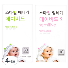 스마일랩 스마일 데이비드 배란테스트기 30p + 스마일 임신테스트기 S 10p, 4세트