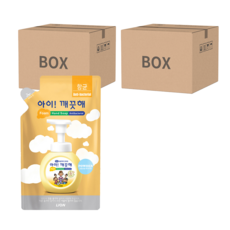 LION 獅王 趣淨 泡泡洗手慕斯補充包, 嬰兒爽身粉香, 450ml, 6包