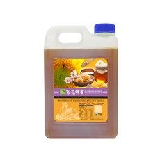 彩花蜜 台灣百花蜂蜜 3000g, 無添加認證, 單一產地台灣, 蜜香馥郁口感豐富, 3kg, 1桶